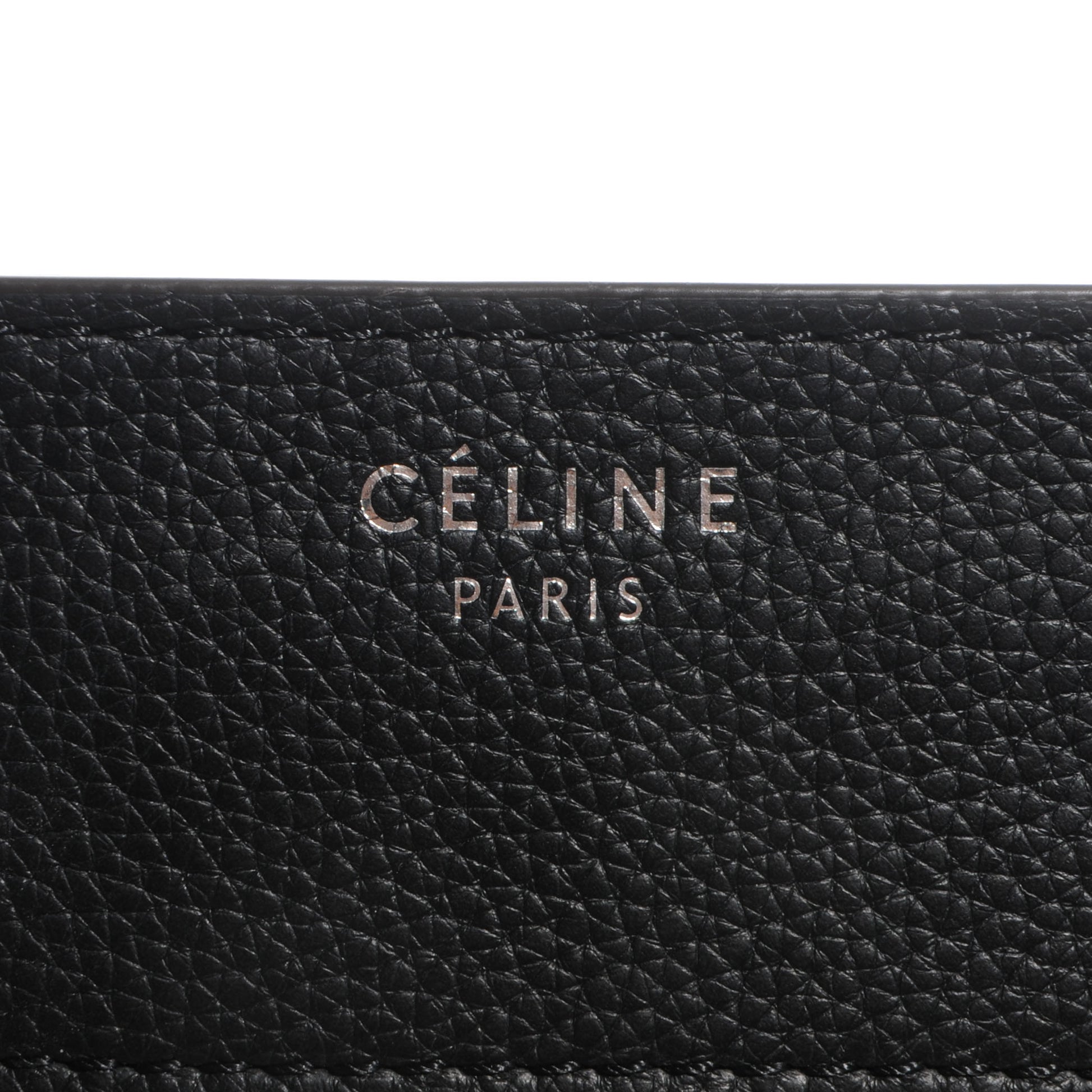 Celine Drummed Mini Luggage Black 7 of 9