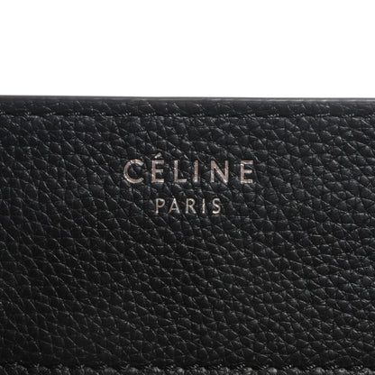 Celine Drummed Mini Luggage Black 7 of 9