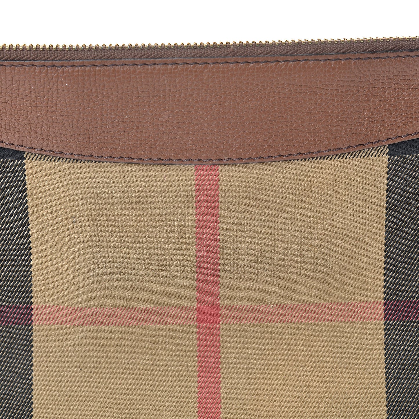 House Check Derby Peyton Crossbody Clutch Bag Tan