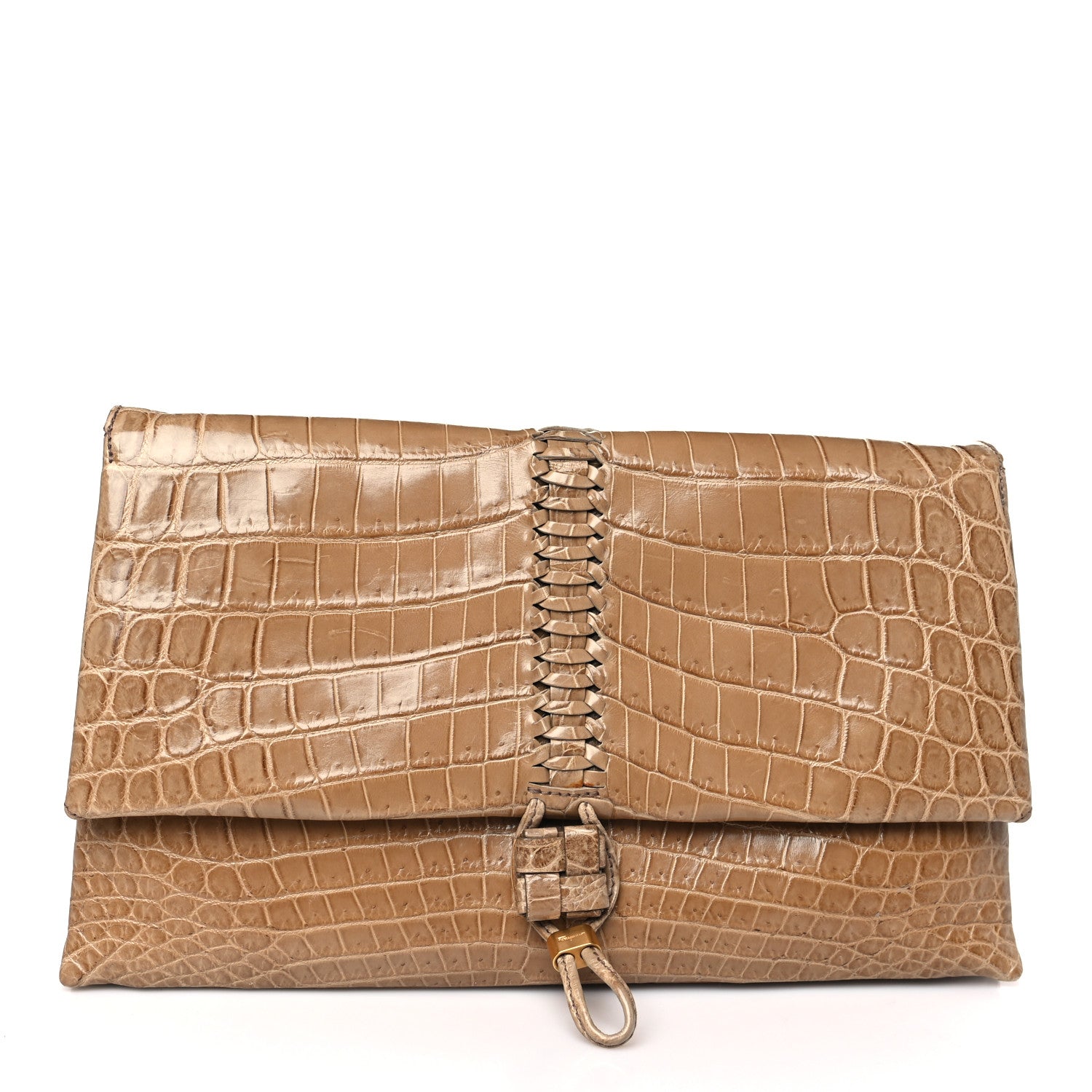 Salvatore Ferragamo Crocodile Clutch 1 of 10
