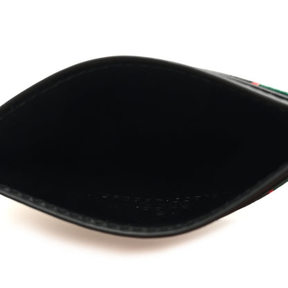 Gucci GG Supreme Monogram Bee Multicolor Appia Calfskin Card Holder Black Multicolor 4 of 6