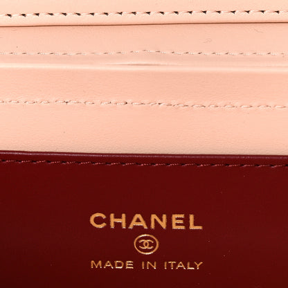 Chanel Shiny Caviar Preppy Coco Long Vanity With Strap Light Pink 6 of 12