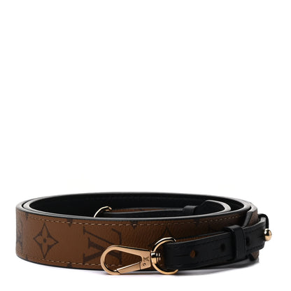 Louis Vuitton Reverse Monogram Bandouliere Shoulder Strap XL Black 1 of 3