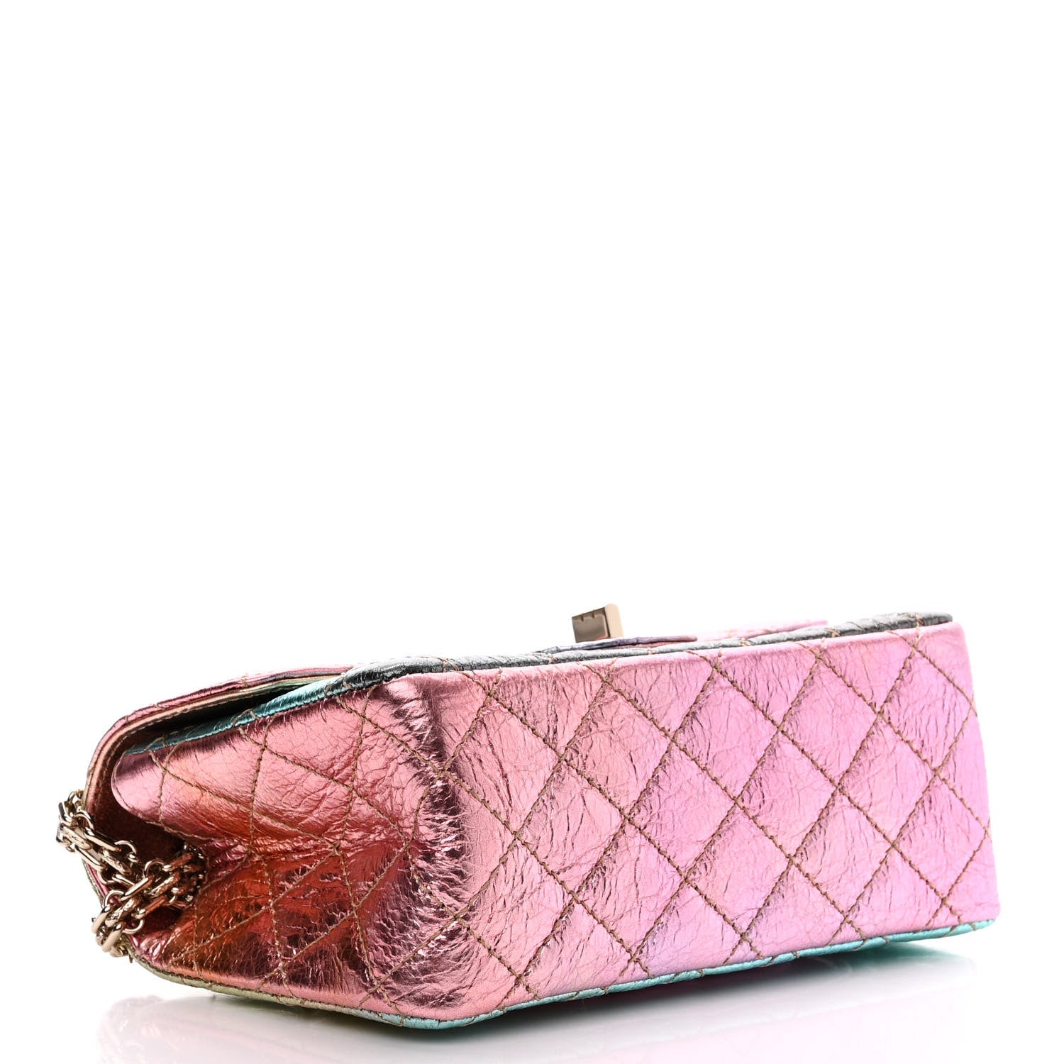 Chanel Metallic Goatskin Quilted Mini 2.55 Reissue Flap Multicolor 4 of 11