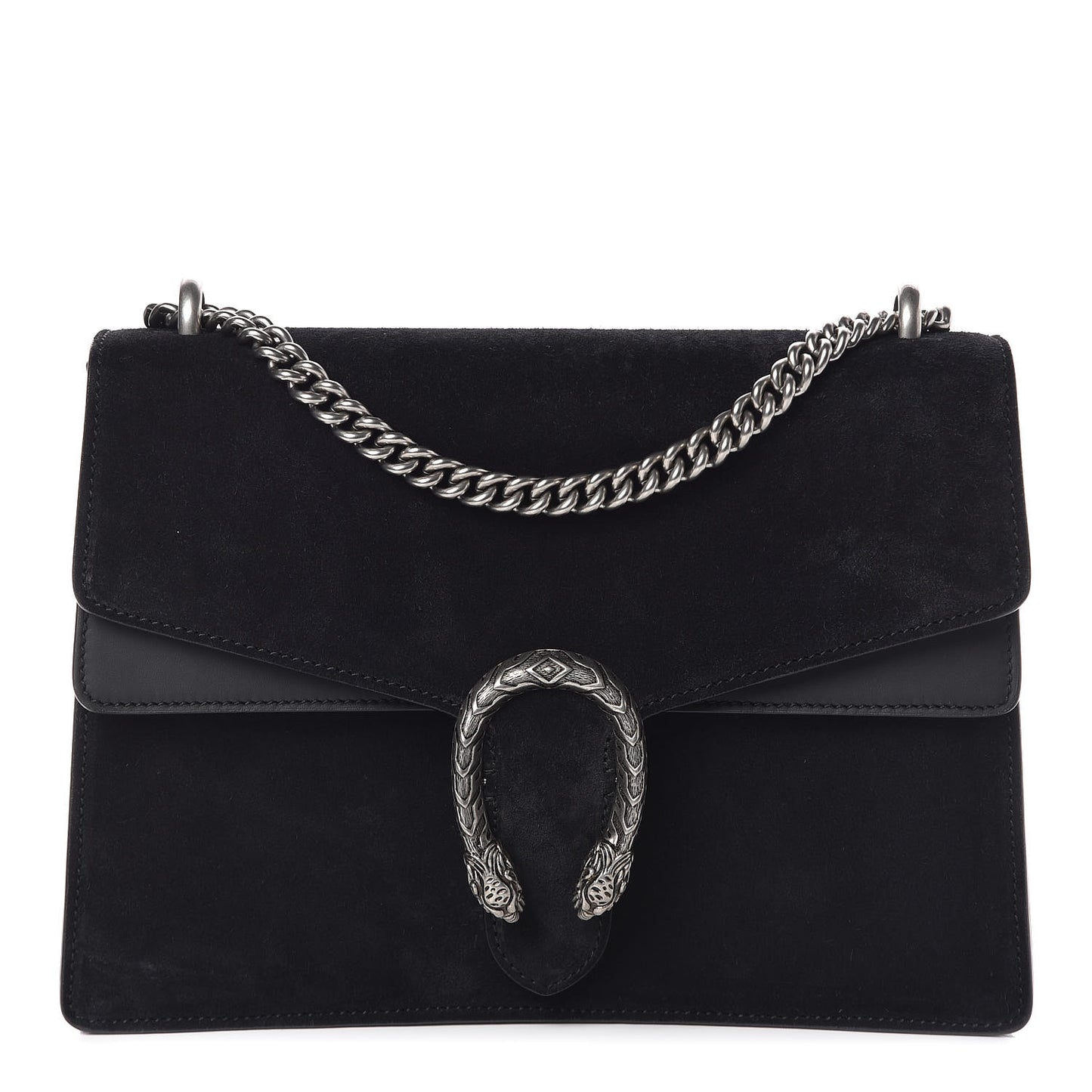 Suede Medium Dionysus Shoulder Bag Black