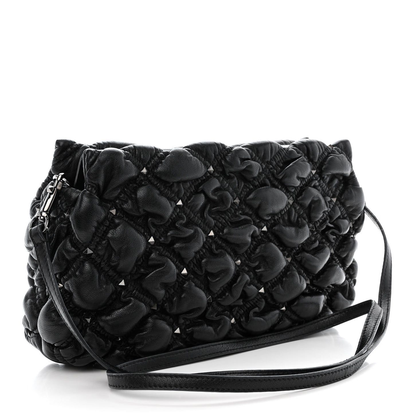 Nappa Spikeme Clutch Black