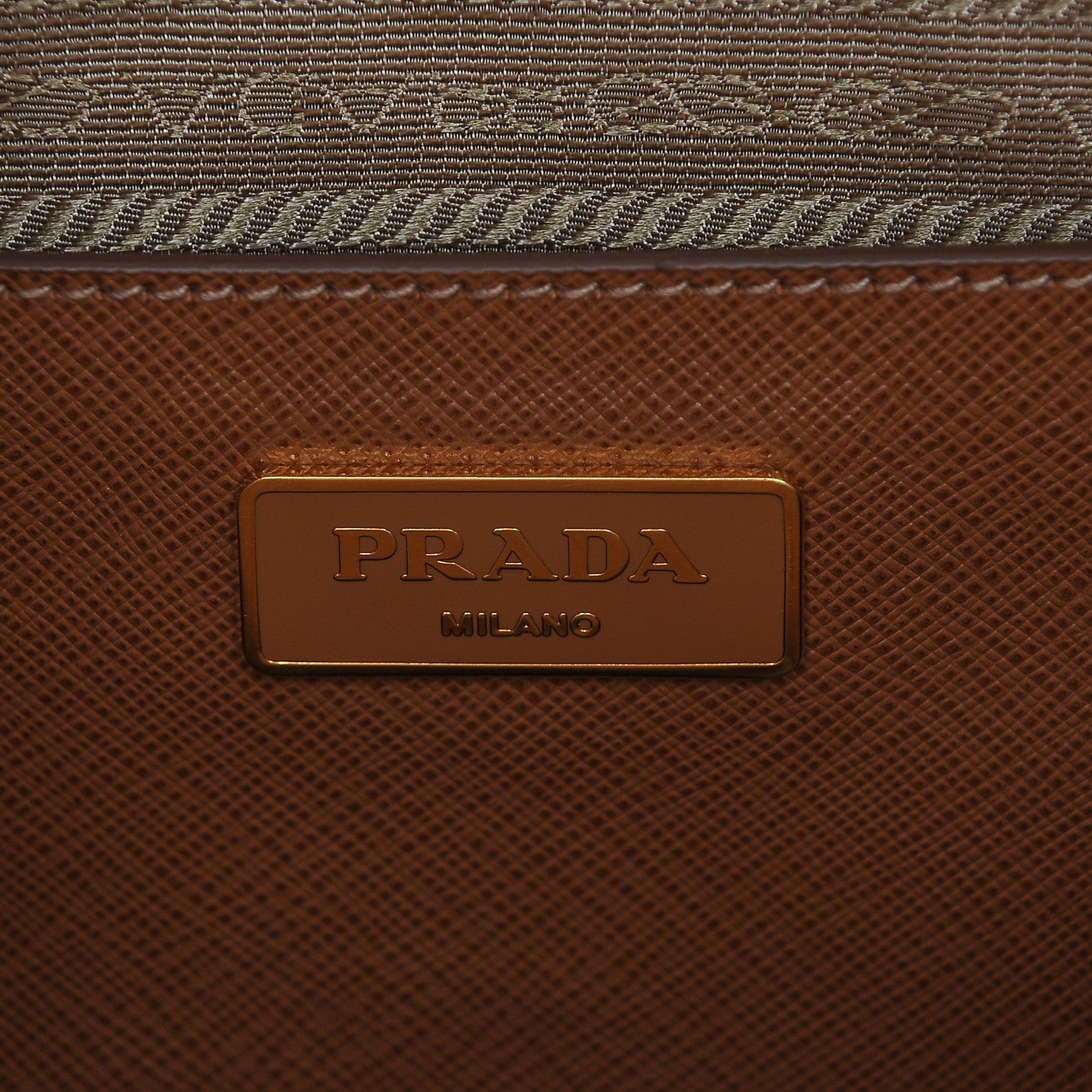 Prada Saffiano Medium Galleria Double Zip Tote Caramel 6 of 7
