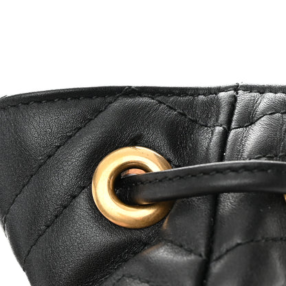 Gucci Calfskin Matelasse GG Marmont Flap Backpack Black 14 of 18