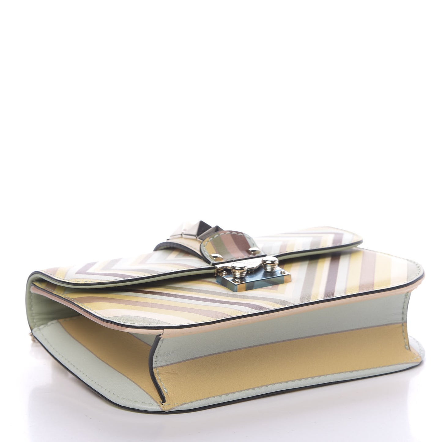 Vitello Native Couture 1975 Small Glam Lock Rockstud Flap Multicolor