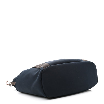 Hermes Canvas The Grooming Bag Bleu Navy Feu 5 of 13