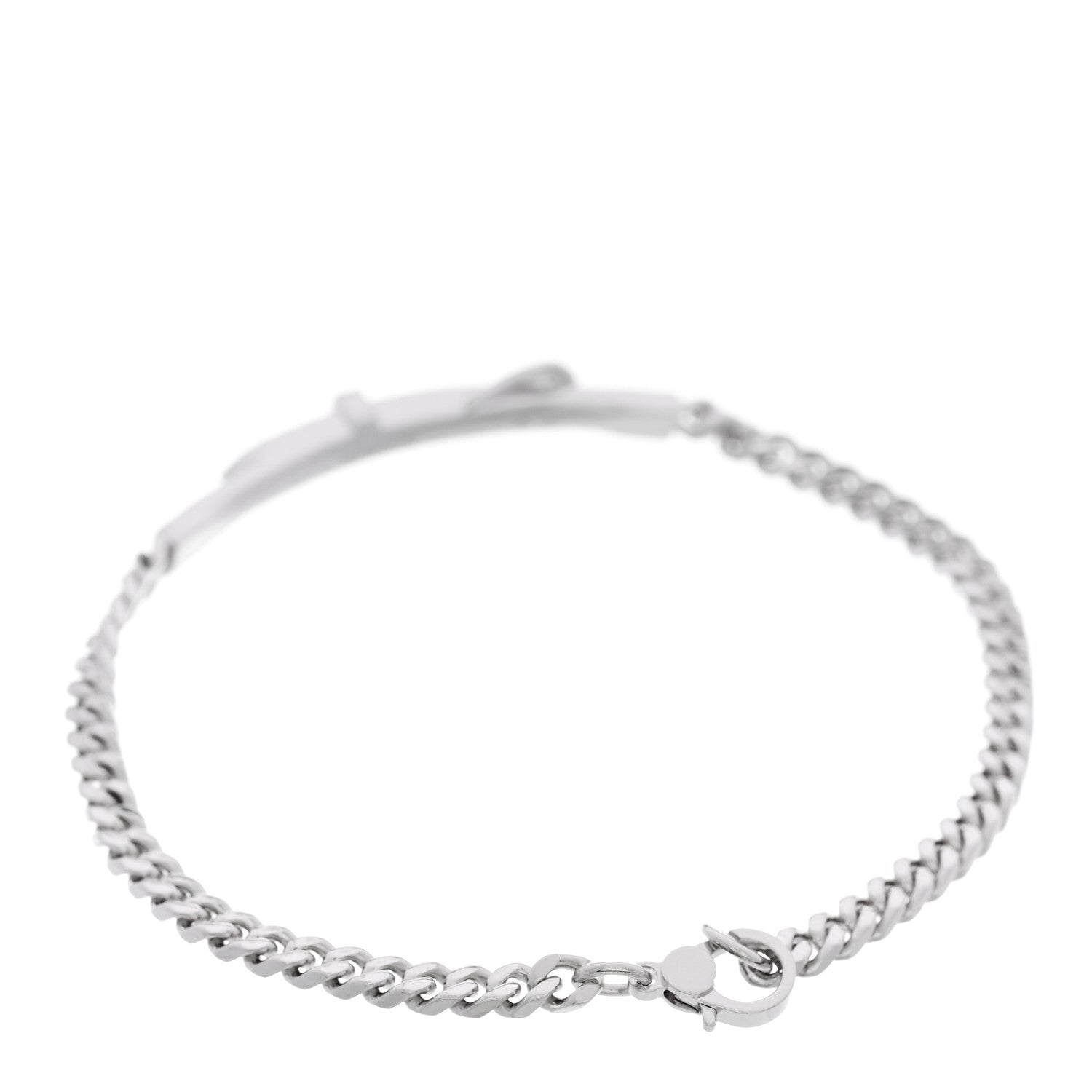Hermes 18K White Gold Diamond Etriviere Bracelet 2 of 4