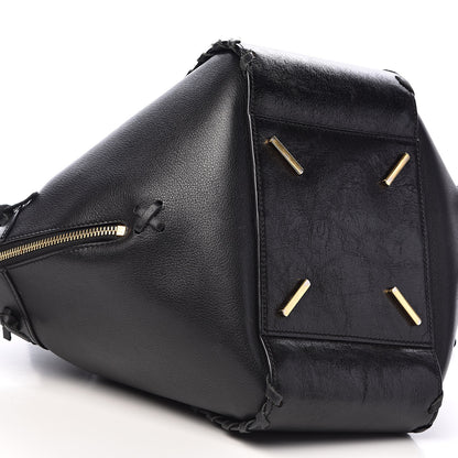 Loewe Calfskin Small Whipstitch Hammock Shoulder Bag Black 8 of 10