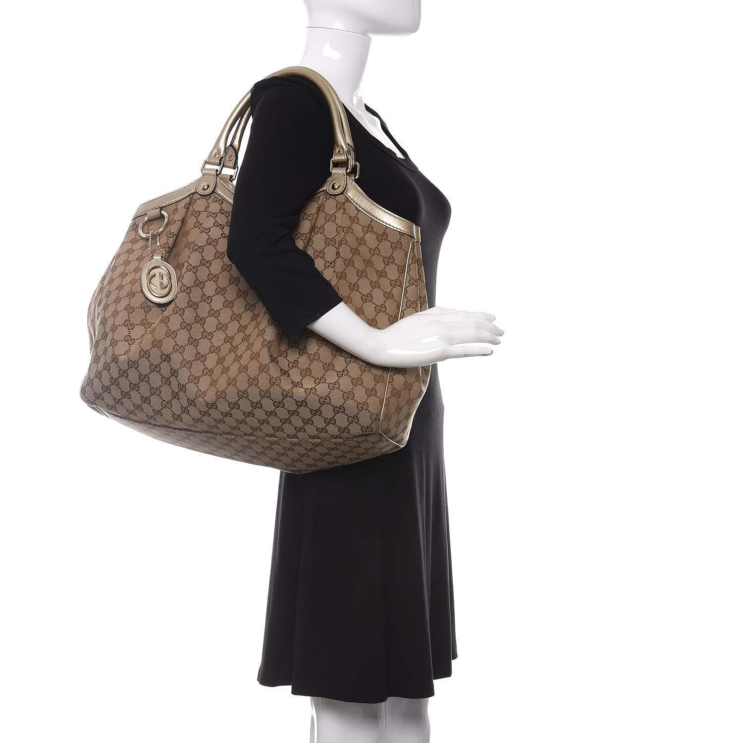 Gucci Monogram Large Sukey Tote Champagne 2 of 10