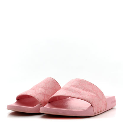 Gucci GG Supreme Monogram Slide Sandals 39 Cotton Candy Dark Cotton Candy 4 of 9