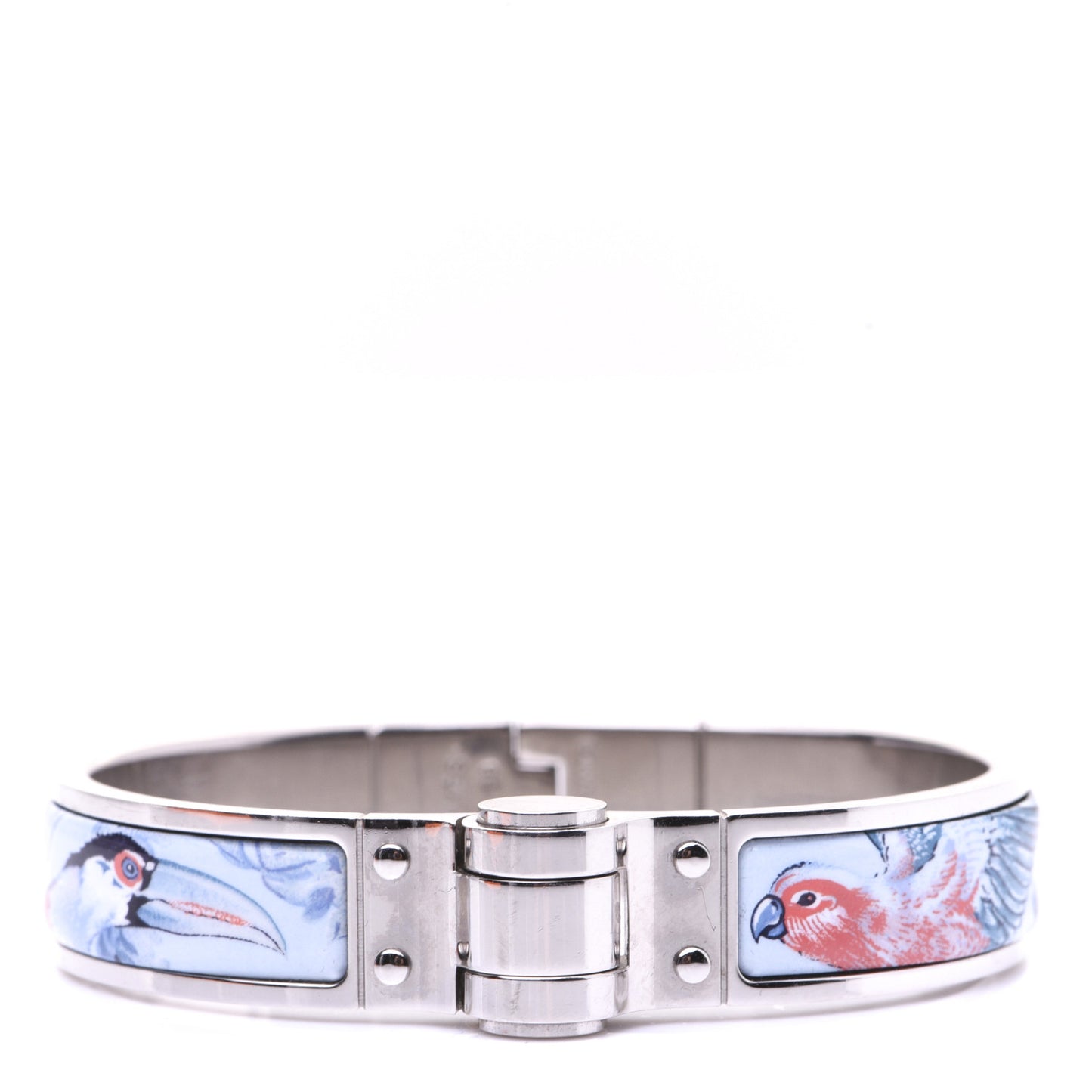 Enamel Printed Narrow Equateur Hinged Bracelet S