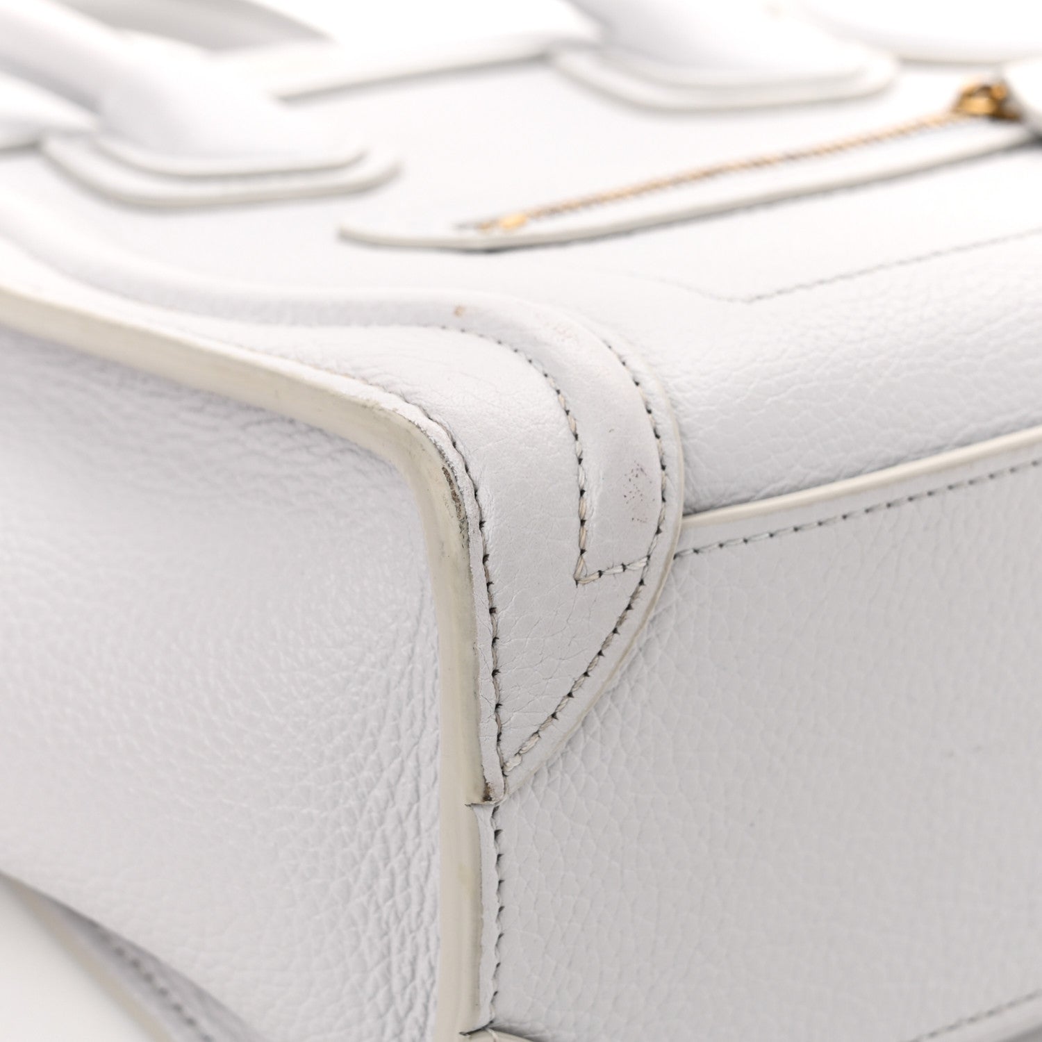 Celine Drummed Calfskin Nano Luggage Lune 11 of 17