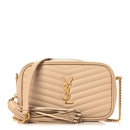 Saint Laurent Grain De Poudre Matelasse Monogram Mini Lou Camera Bag New Powder 1 of 10