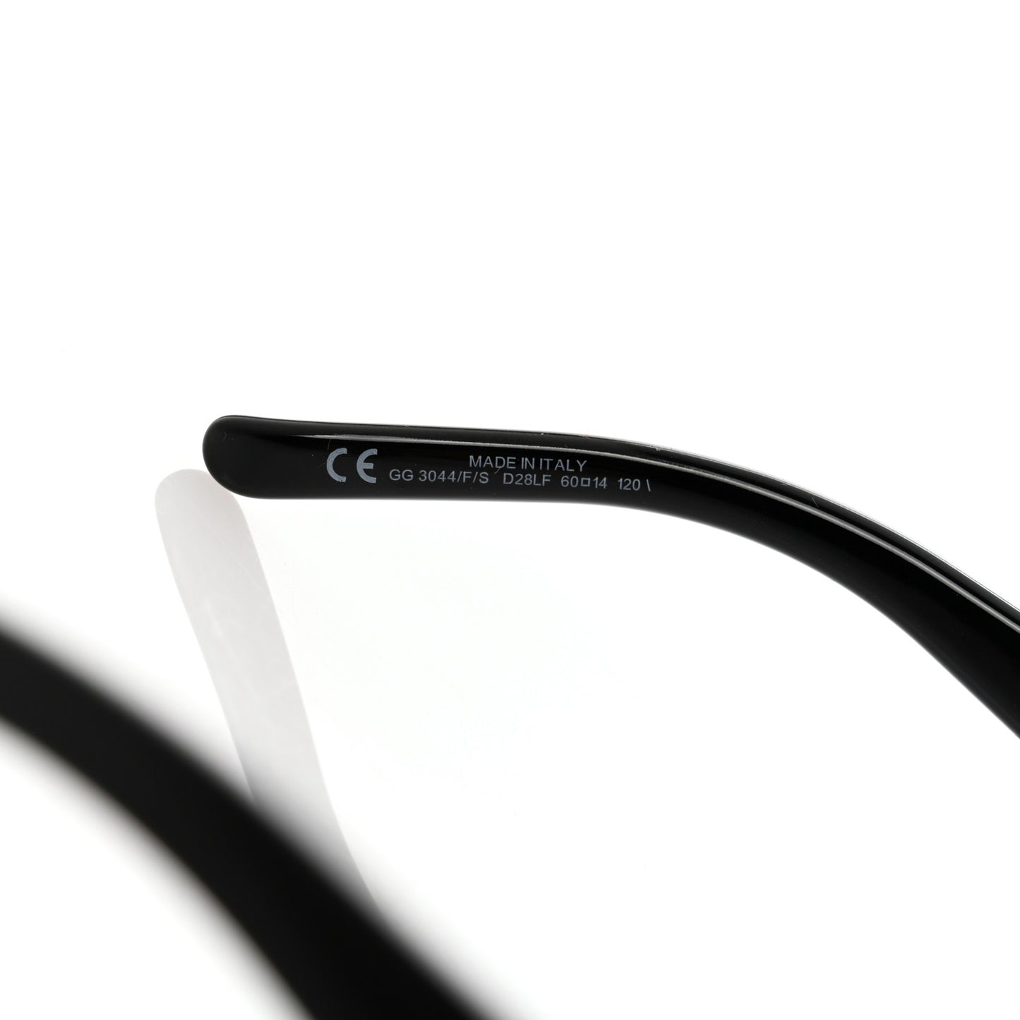 Acetate Square Frame Sunglasses GG3044FS Black