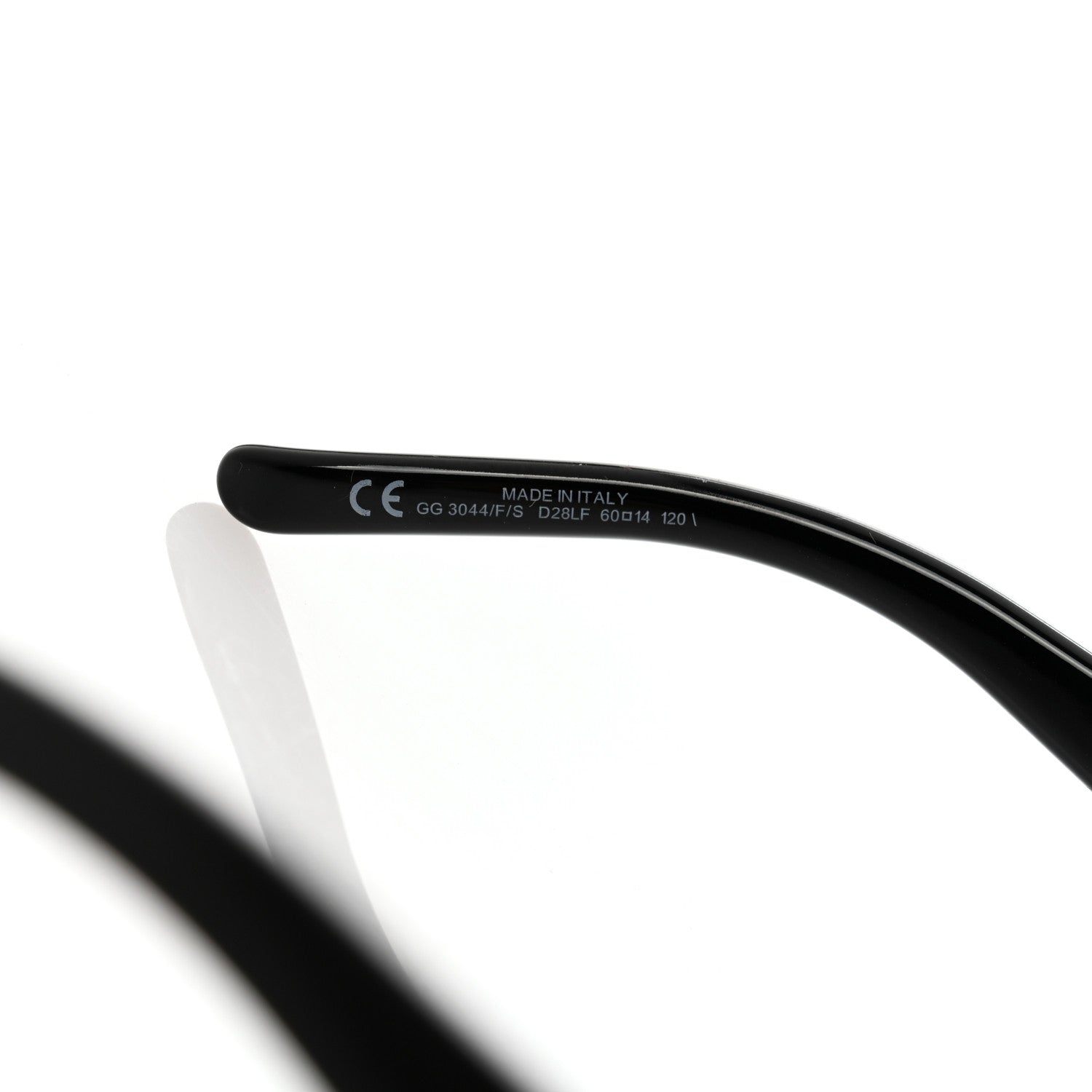 Gucci Acetate Square Frame Sunglasses GG3044FS Black 5 of 7