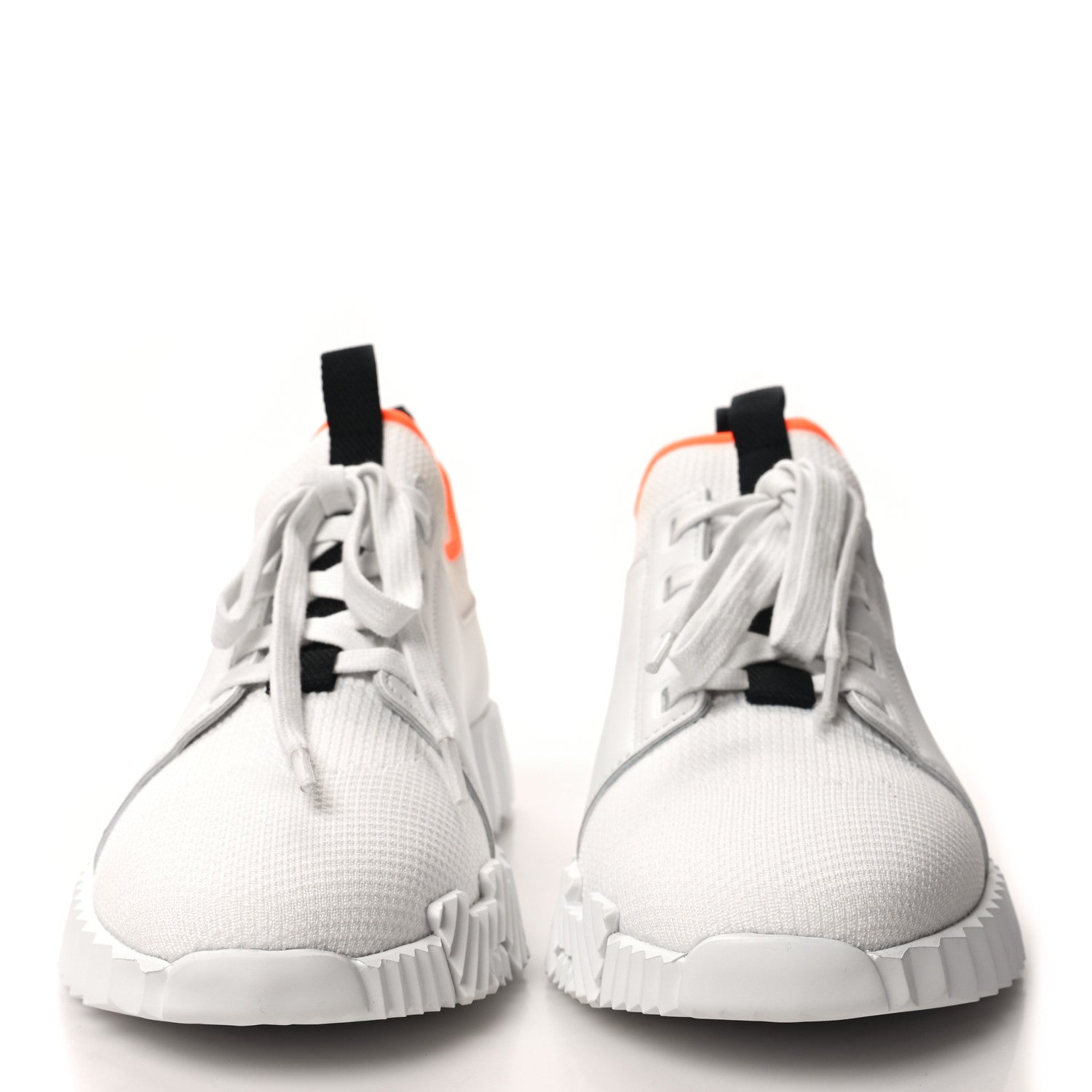Hermes Knit Calfskin Depart Sneakers 37 White 2 of 8