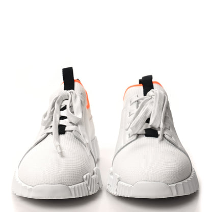 Hermes Knit Calfskin Depart Sneakers 37 White 2 of 8