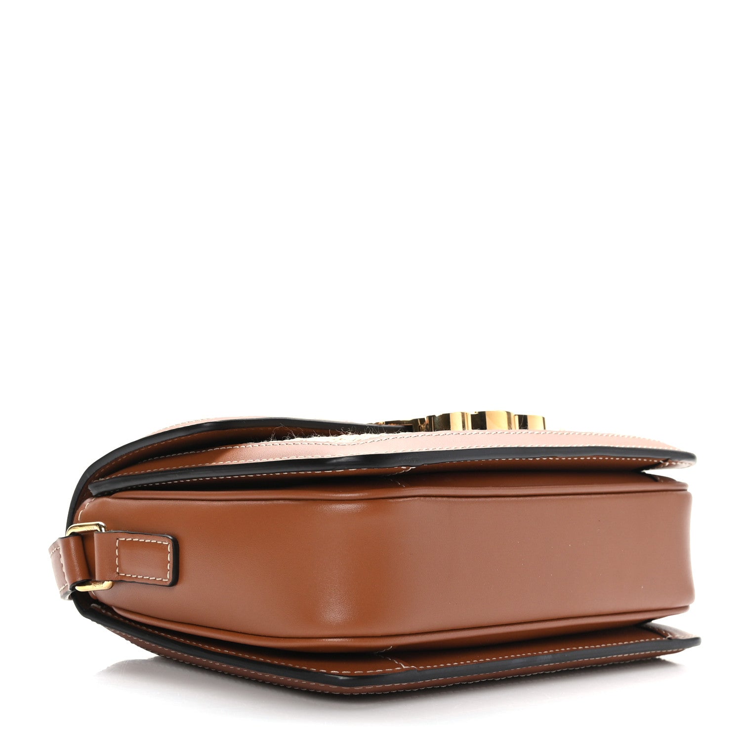Celine Raffia Calfskin Teen Triomphe Natural Tan 4 of 8