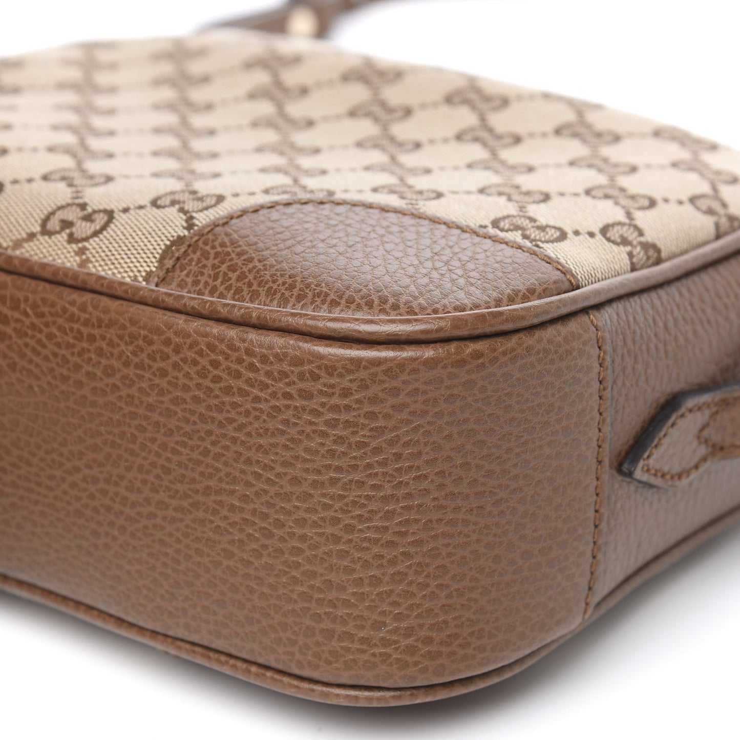 Monogram Mini Bree Messenger Bag Beige Tabacco