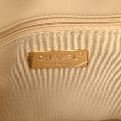 Chanel Lambskin Quilted Medium Chanel 19 Flap Beige 6 of 12