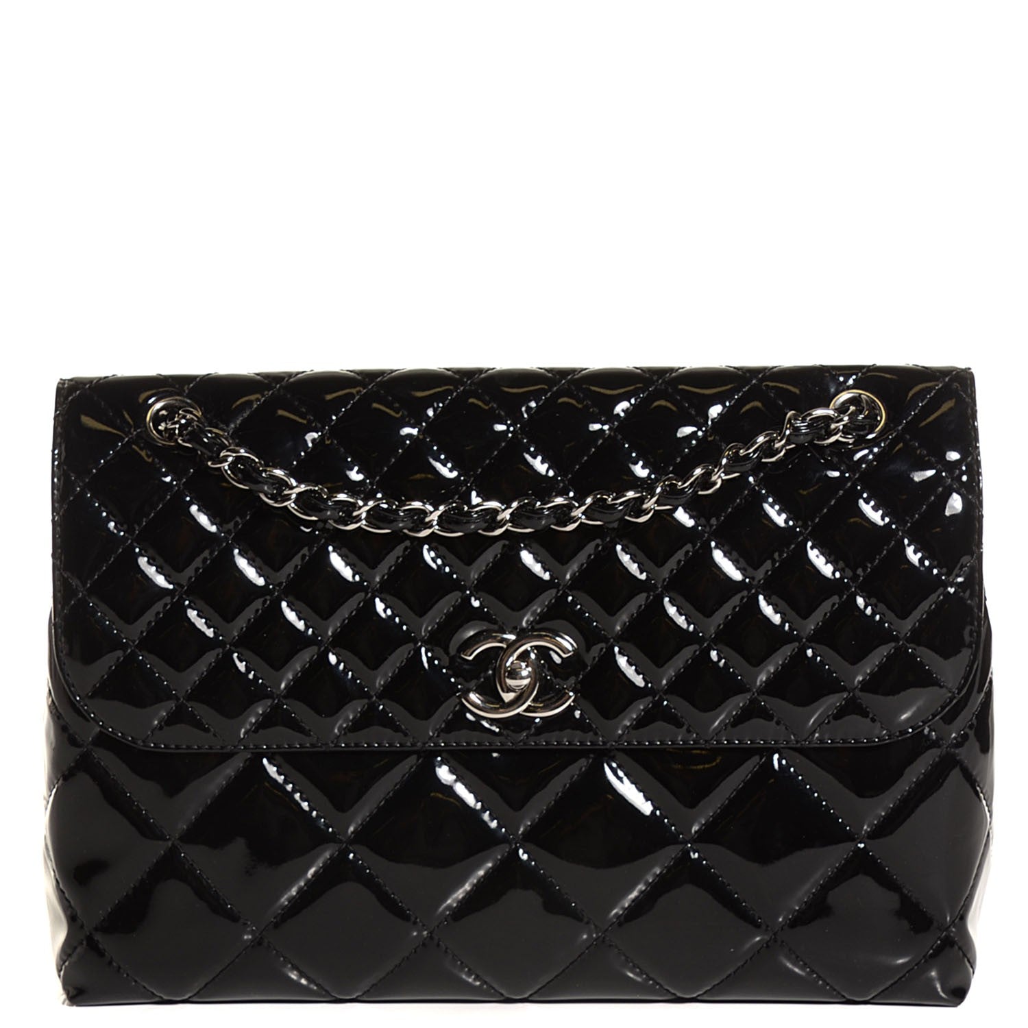 Chanel Vinyl Quilted In the Business Flap Bag Black 1 of 9