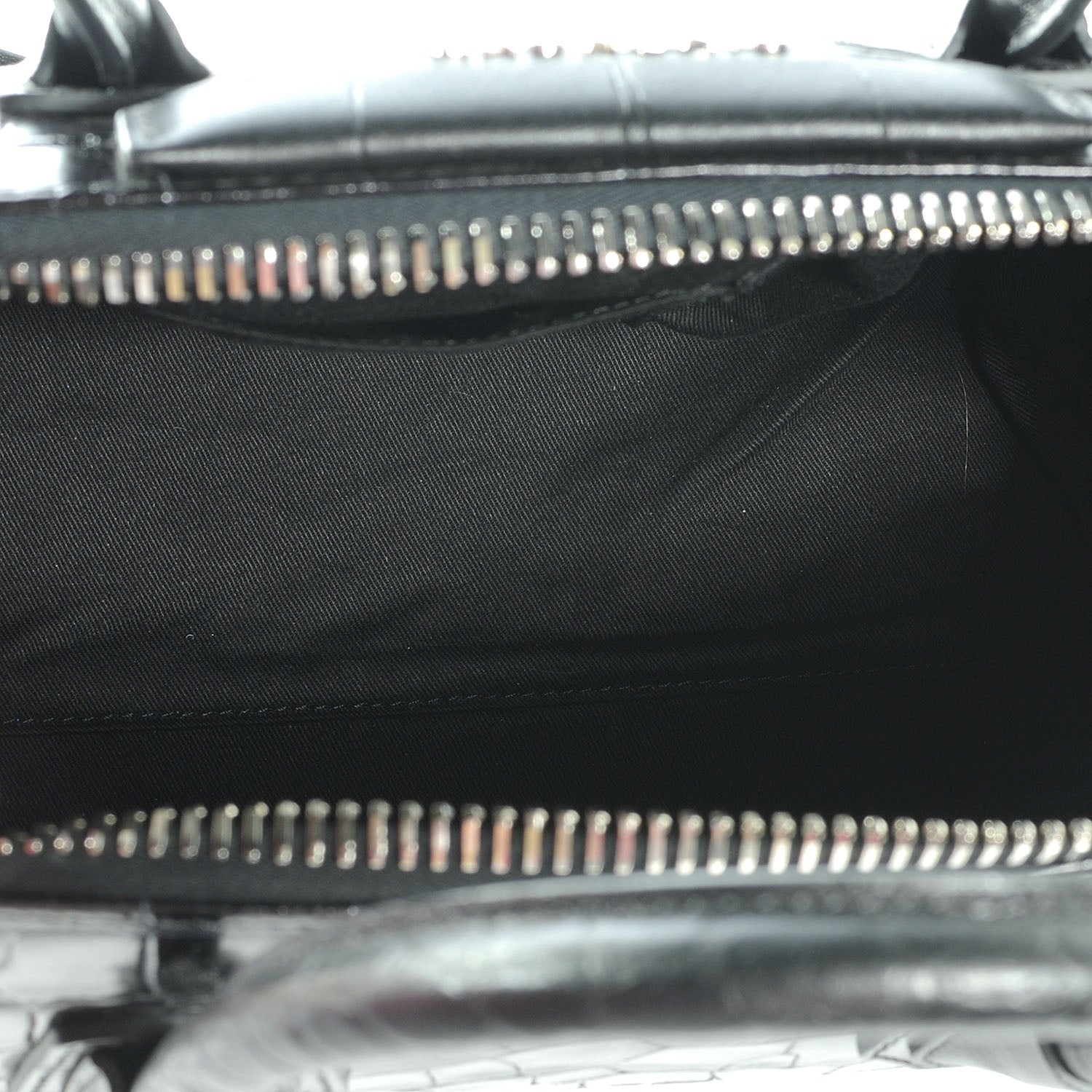 Givenchy Calfskin Crocodile Embossed Small Antigona Black 5 of 7