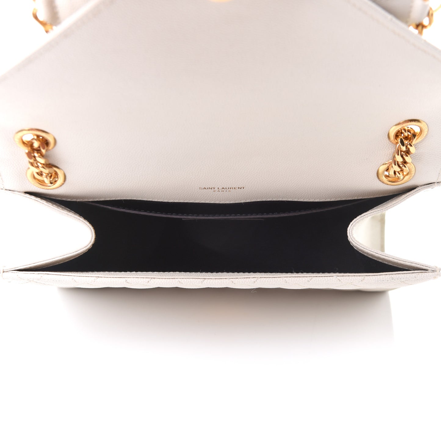 Grain De Poudre Textured Mixed Matelasse Medium Triquilt Monogram Satchel Crema Soft