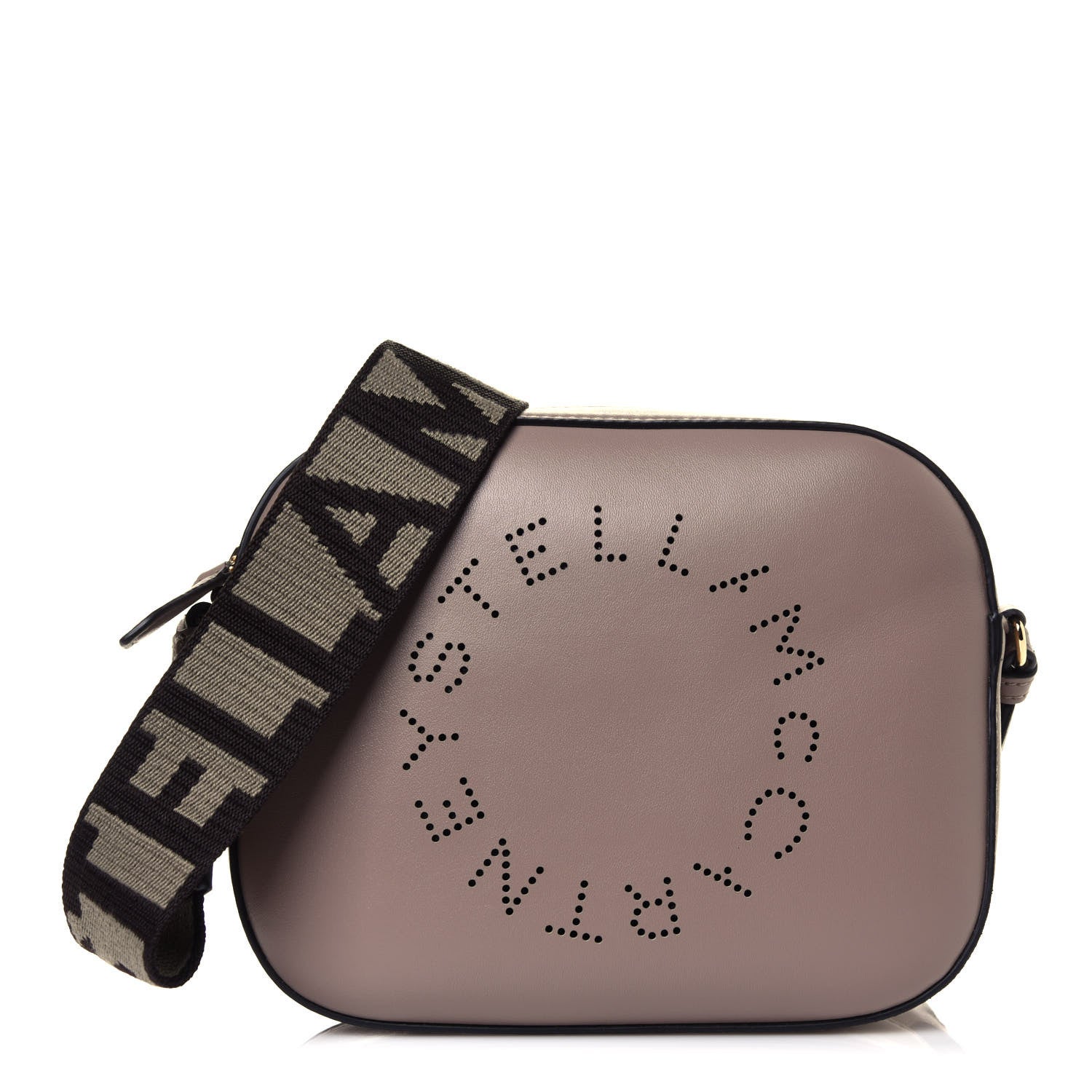 Stella McCartney Eco Alter Nappa Perforated Logo Mini Bag Dark Taupe 1 of 11