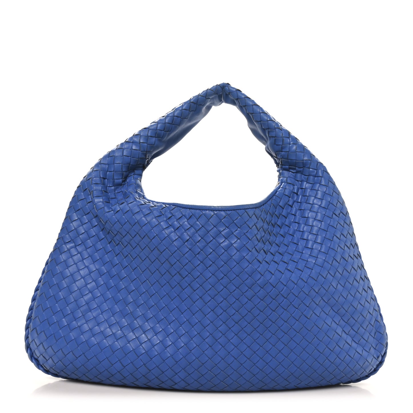 Nappa Intrecciato Large Veneta Hobo Blue Royal