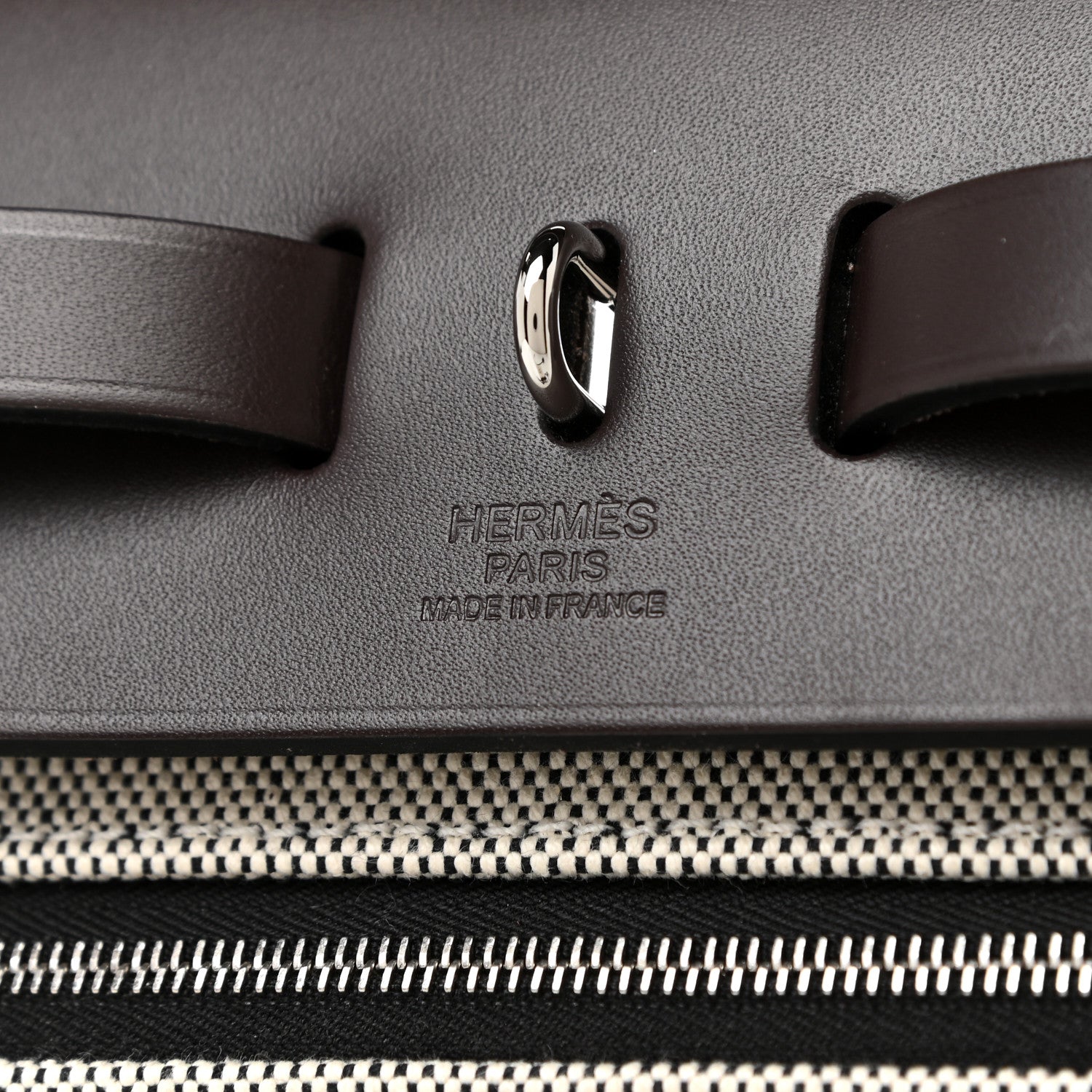 Hermes Toile H Berline Vache Hunter Herbag Zip PM 31 Black Ebene 7 of 12