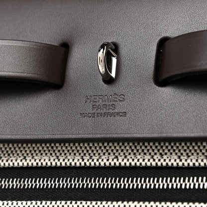 Hermes Toile H Berline Vache Hunter Herbag Zip PM 31 Black Ebene 7 of 12