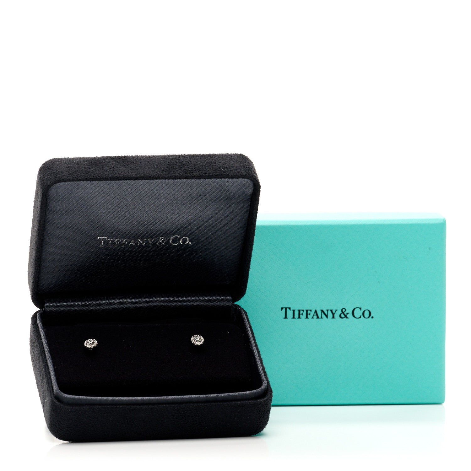 Tiffany Platinum Diamond .17ctw Soleste Earrings 5 of 5