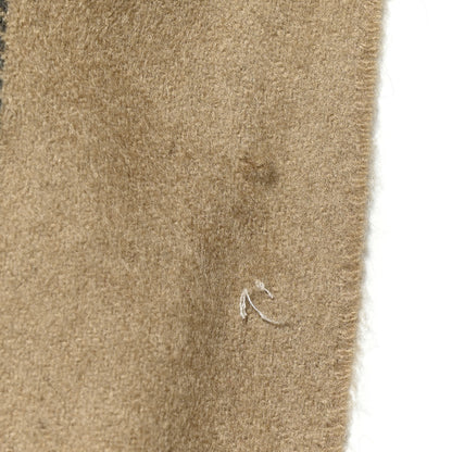 Burberry Cashmere Giant Check Fringe Scarf Camel 4 of 5