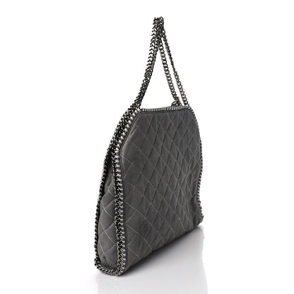 Stella McCartney Shaggy Deer Quilted Small Falabella Tote Grey 2 of 8