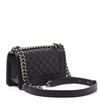 Chanel Caviar Quilted Small Boy Flap Black 2 of 9