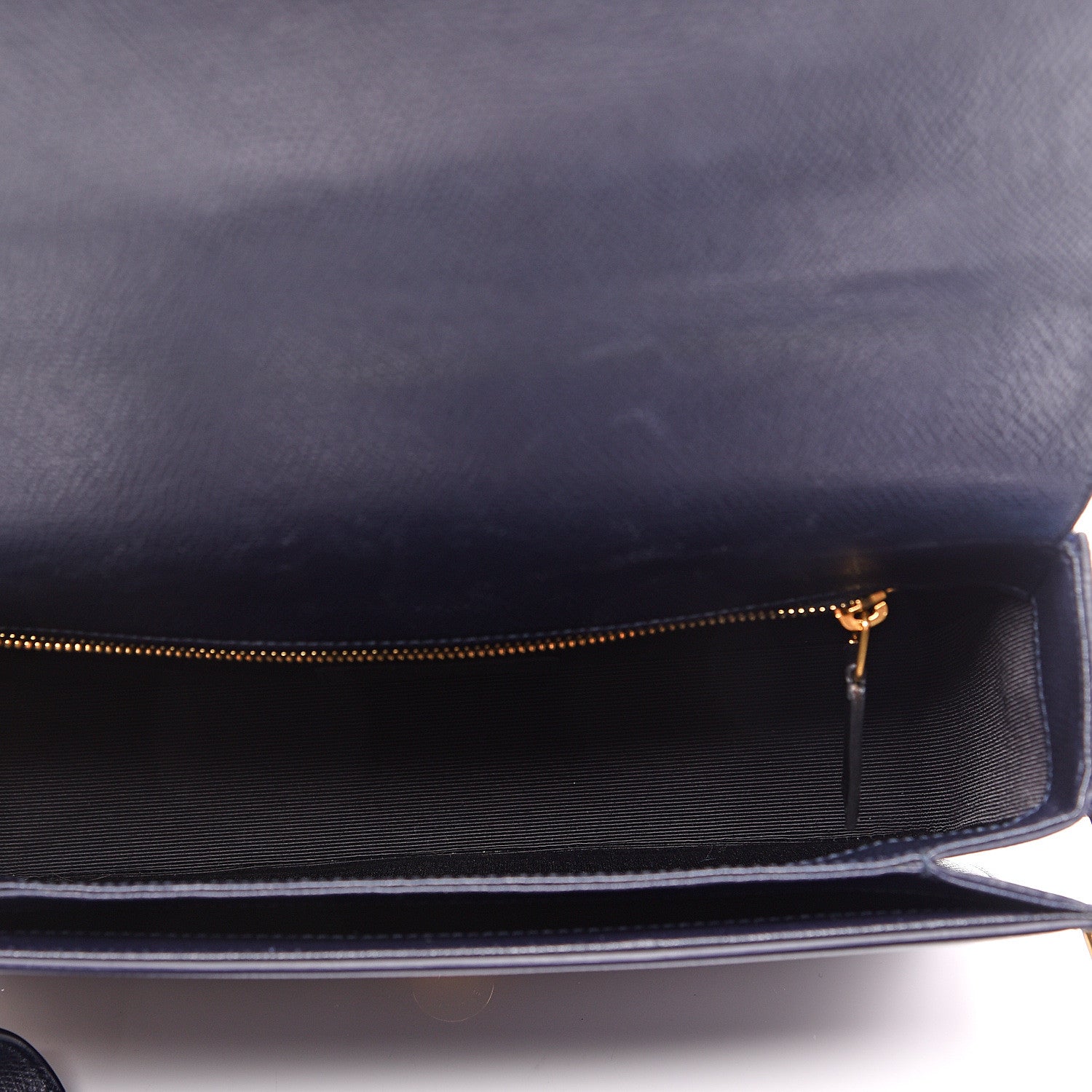 Saint Laurent Textured Calfskin Medium Classic Monogram Universite Bag Deep Marine 4 of 9