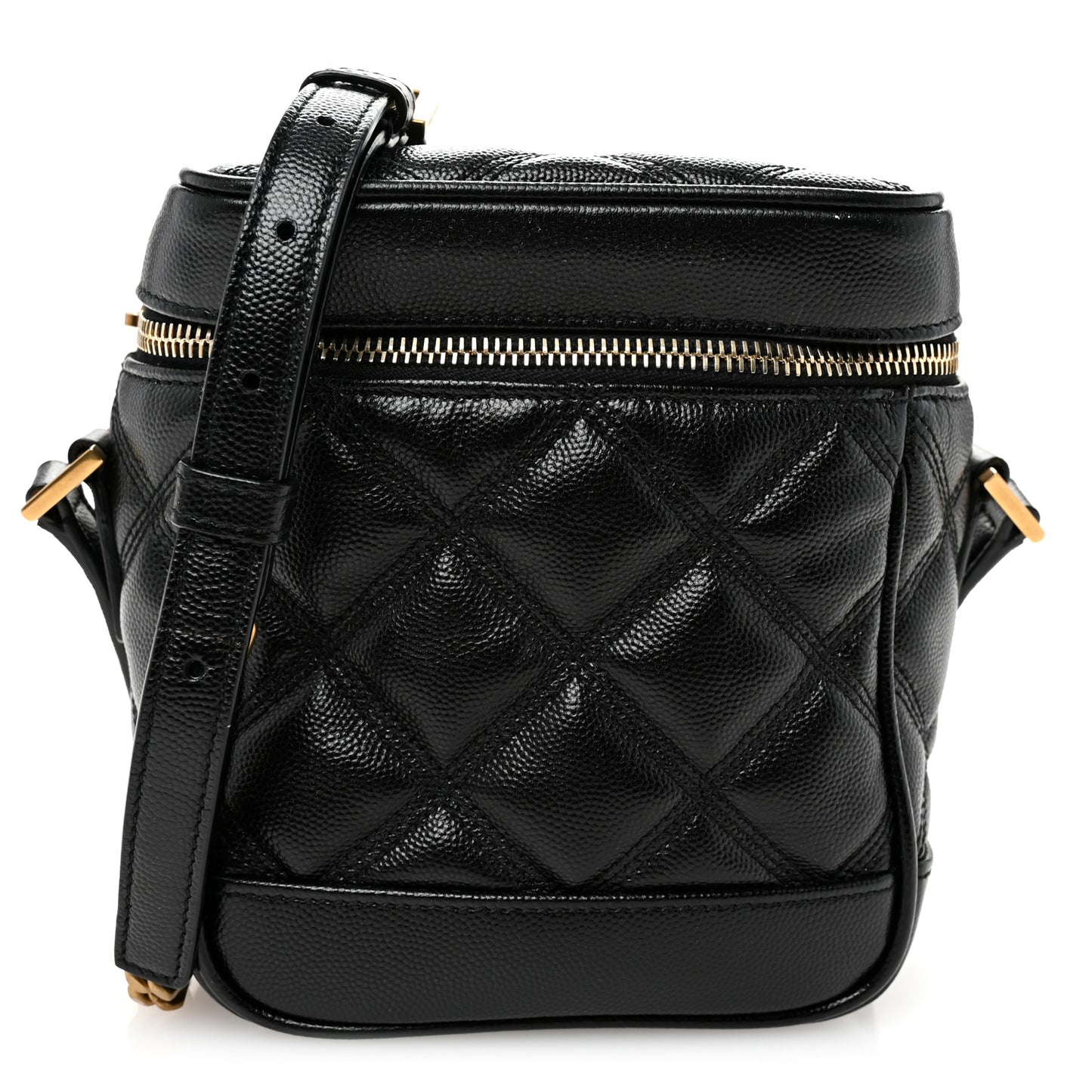 Grain de Poudre Quilted 80's Vanity Bag Black