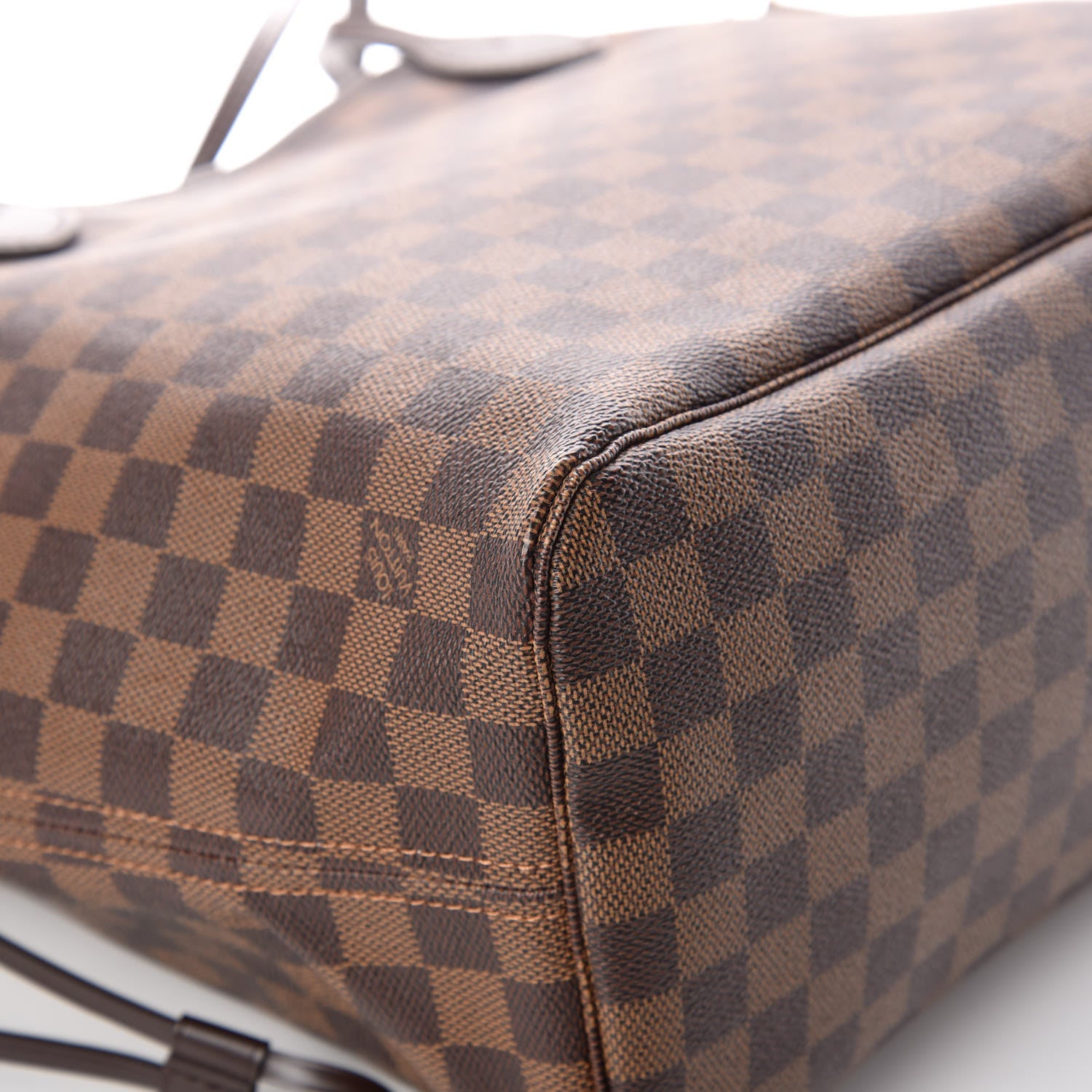 Louis Vuitton Damier Ebene Neo Neverfull MM Rose Ballerine 16 of 17