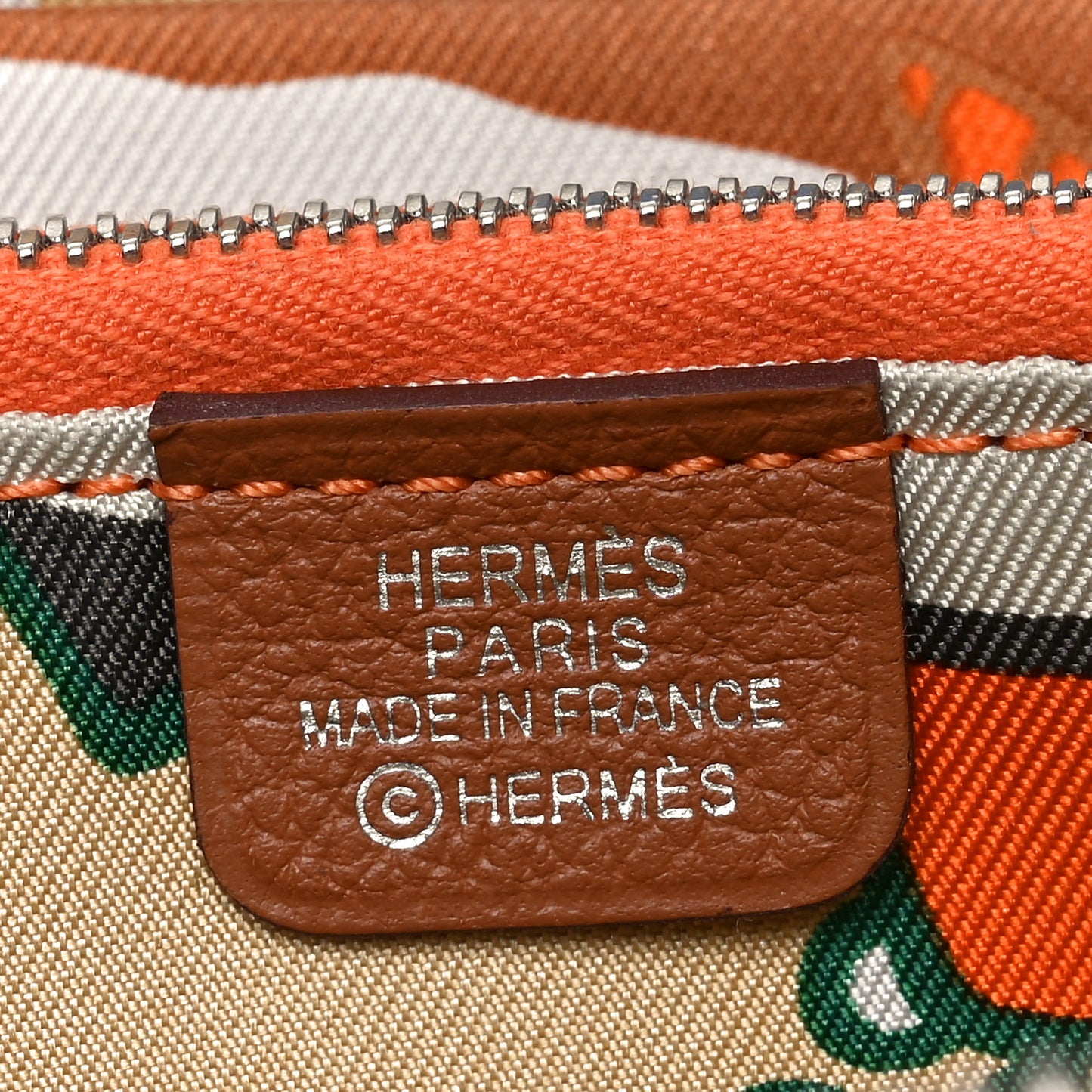 Evercolor Silk'in Compact Wallet Gold Orange Gris Mouette