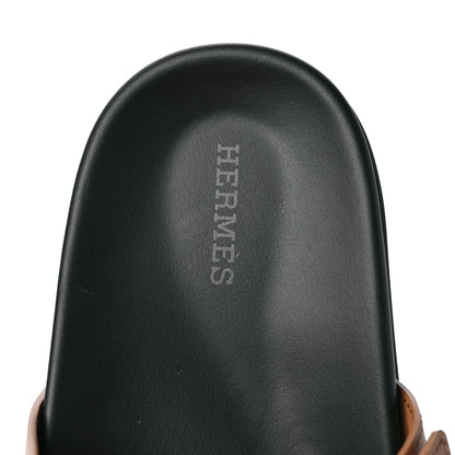 Hermes Calfskin Womens Chypre Sandals 40.5 Naturel 7 of 8