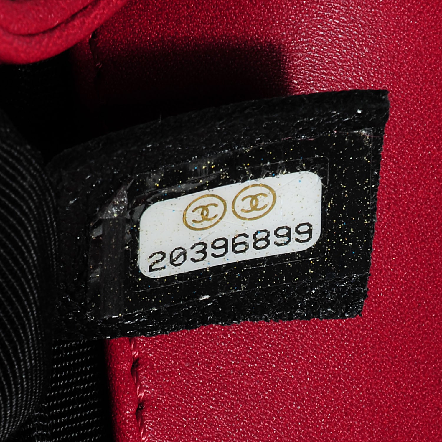 Chanel Calfskin Chain Chevron Medium Boy Flap Red 8 of 8