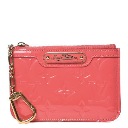 Louis Vuitton Vernis Key Pouch Rose Litchi 1 of 10