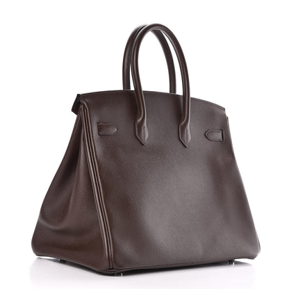 Hermes Epsom Birkin 35 Chocolate 3 of 38