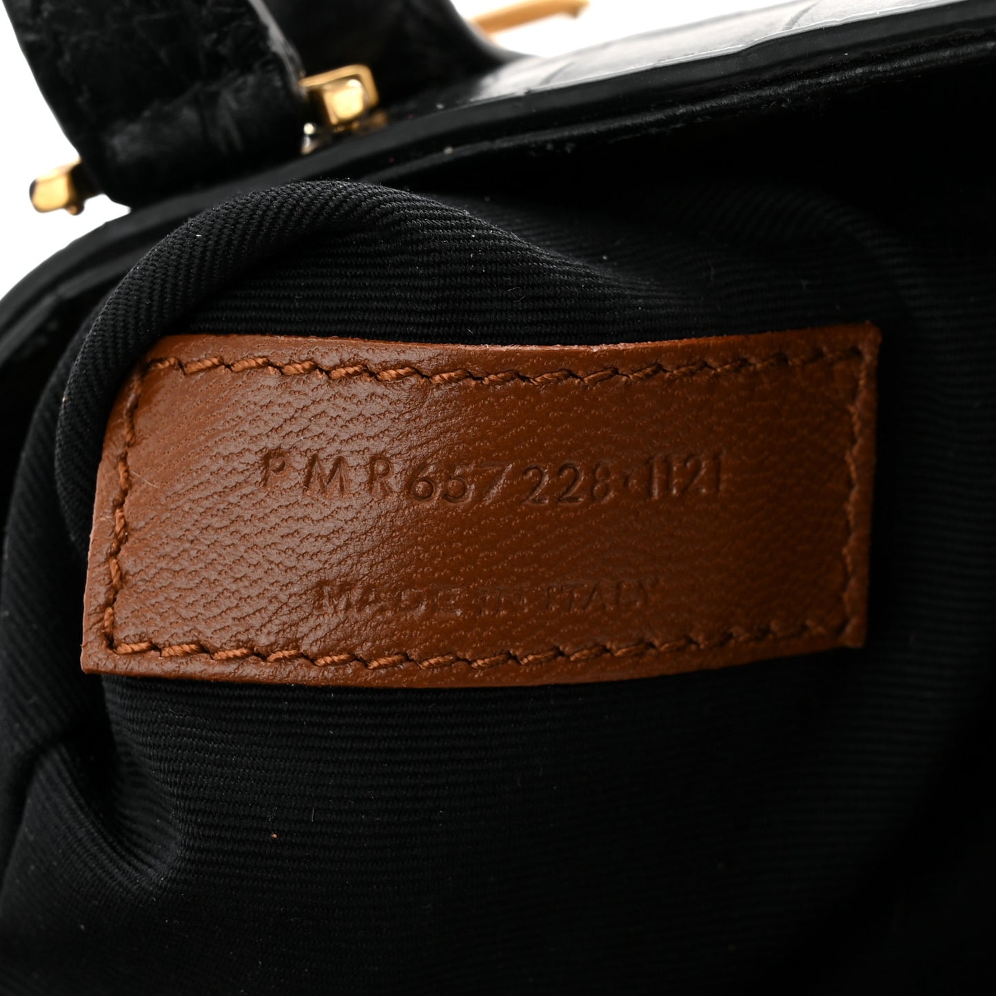 Calfskin Crocodile Embossed Le 5 A 7 Hobo Black