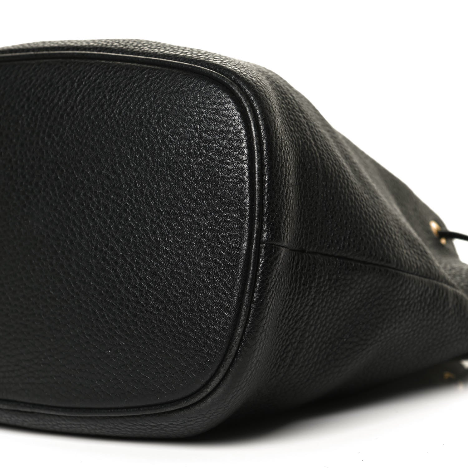 Prada Vitello Daino Bucket Bag Black 9 of 9