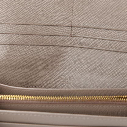 Prada Saffiano Triangle Continental Flap Wallet Cammeo 8 of 8